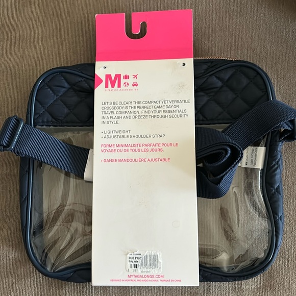 Mytagalongs Clear Cross Body Quilted Blue - Picture 2 of 2